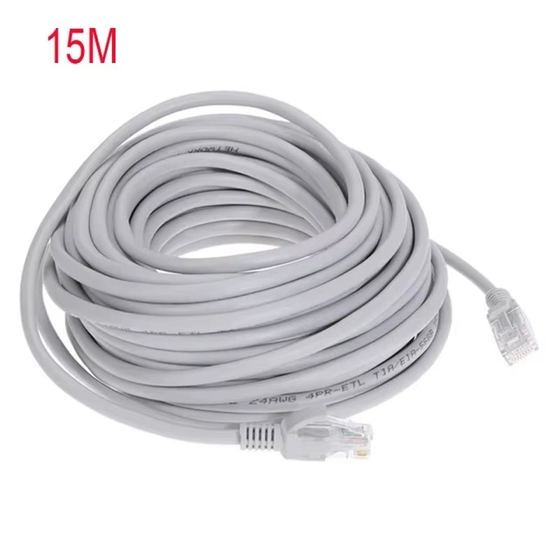 Cable Ethernet De Alta Velocidad Cat5E RJ45 Cable De Red LAN Enrutador De Ordenador Patch Cord , 1M/5M/10M/15M/20M/30M/50M